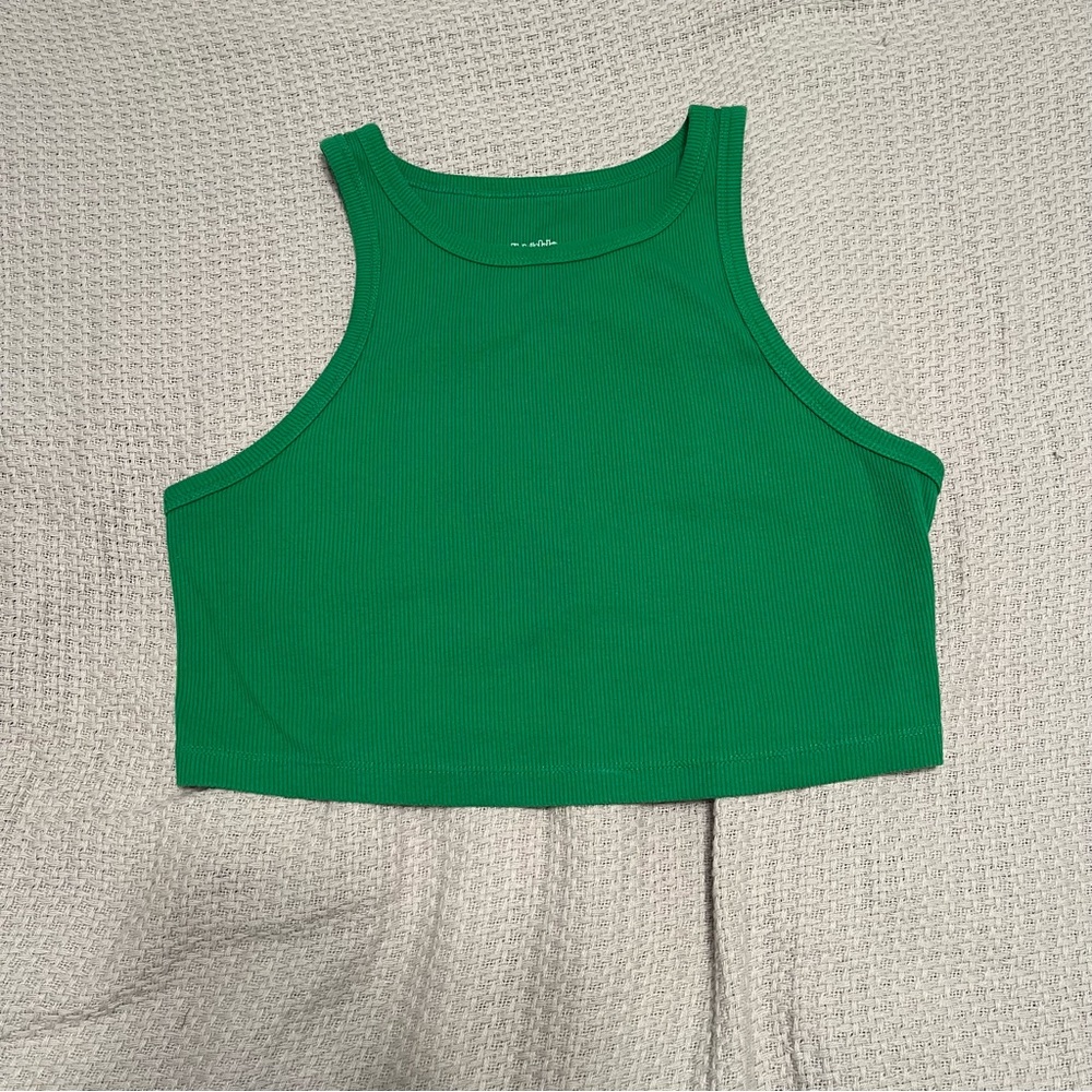 Wild Fable Green Sleeveless Crop Top